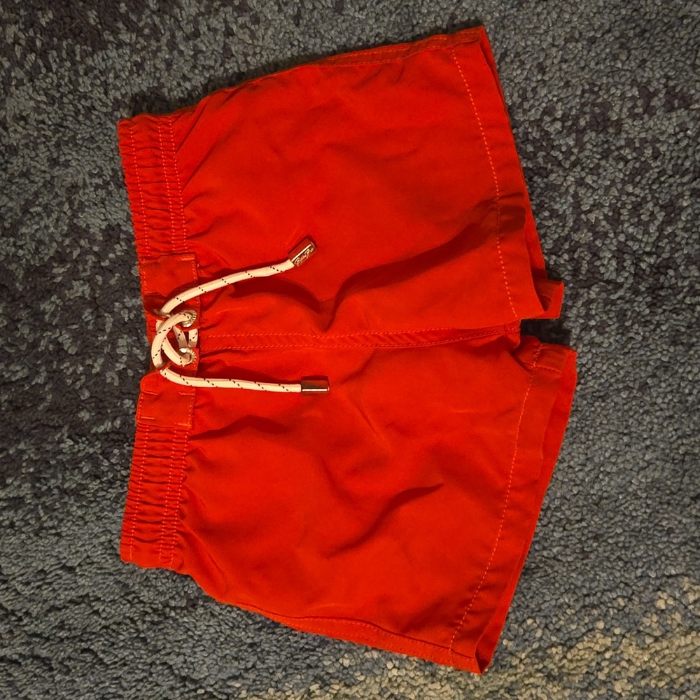 Red Binky Bro swim shorts
